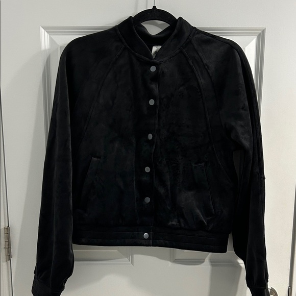 Lululemon Black Velvet Jacket Scuba | Lululemon Jacket | Black Velvet Jacket - Picture 2 of 10